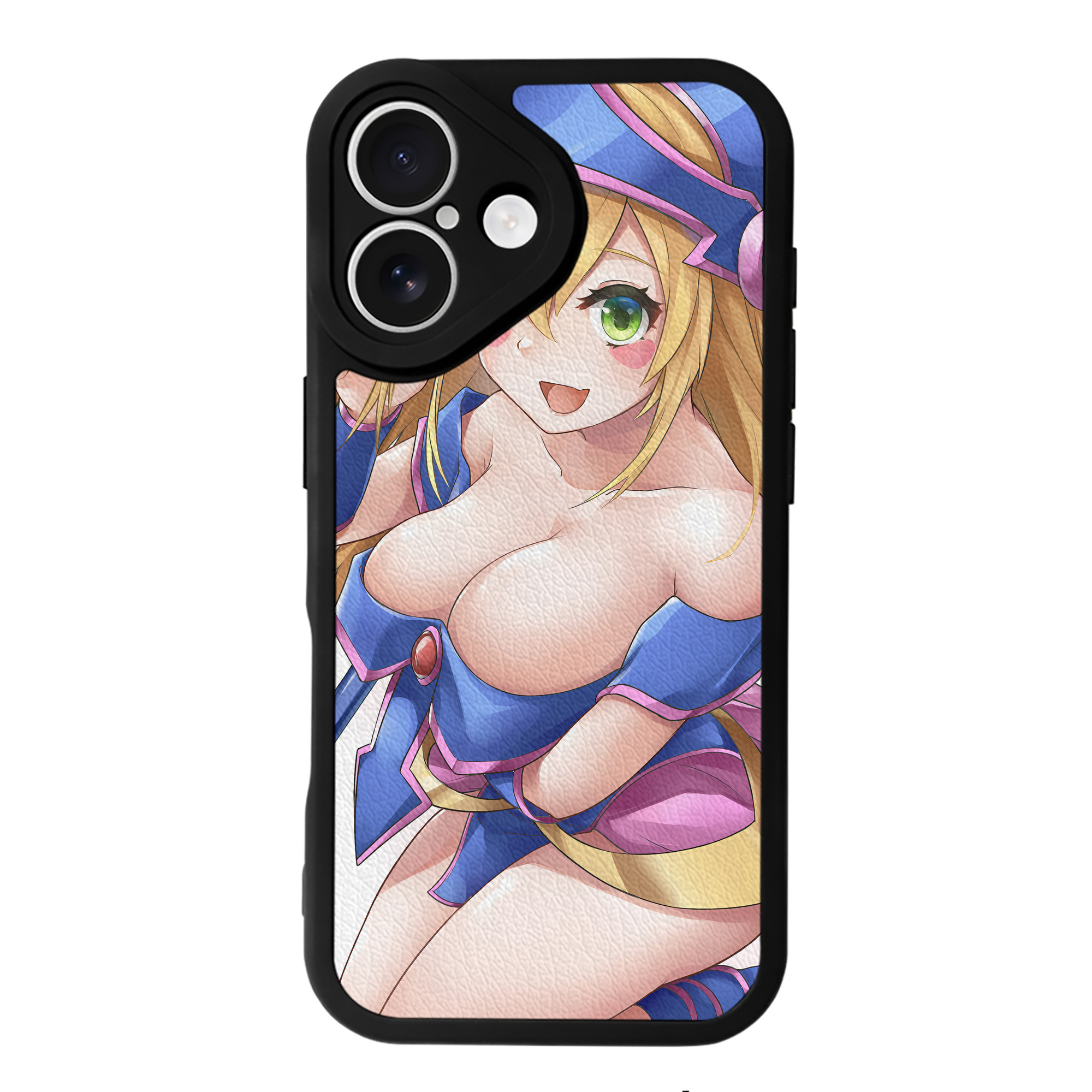 （画像用） 遊☆戯☆王 Yu-Gi-Oh! 【iPhone 16シリーズ対応】シリコンスマホケース（レザー調） 材質：シリコン